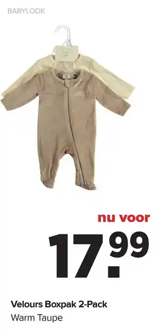 Baby-Dump Velours Boxpak aanbieding