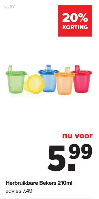 Baby-Dump Herbruikbare Bekers aanbieding