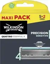 Bol.com Wilkinson Quattro Titanium sensitive 7 stuks - Scheermesjes aanbieding