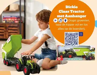 Bol.com Dickie Claas Tractor met Aanhanger aanbieding