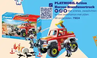 Bol.com PLAYMOBIL Action Heroes Brandweertruck aanbieding