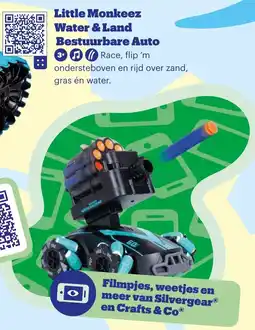 Bol.com Little Monkeez Water & Land Bestuurbare Auto aanbieding