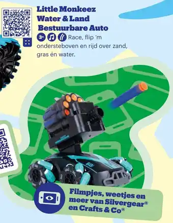 Bol.com Little Monkeez Water & Land Bestuurbare Auto aanbieding