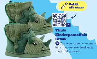 Bol.com Thus Kinderpantoffels Draak aanbieding