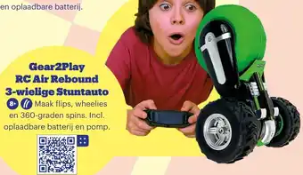 Bol.com Gear2Play RC Air Rebound 3-wielige Stuntauto aanbieding