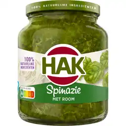 Albert Heijn Hak Spinazie met room aanbieding