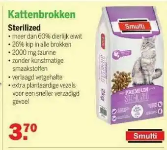 Van Cranenbroek Smulti Kattenbrokken Sterilized aanbieding