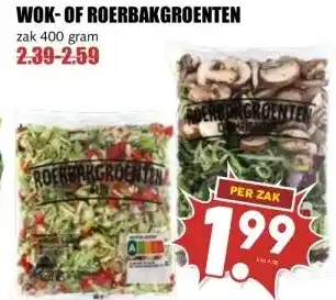 MCD Supermarkt WOK-OF ROERBAKGROENTEN aanbieding