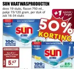MCD Supermarkt SUN VAATWASPRODUCTEN aanbieding