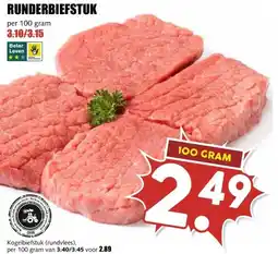 MCD Supermarkt RUNDERBIEFSTUK aanbieding