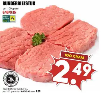 MCD Supermarkt RUNDERBIEFSTUK aanbieding
