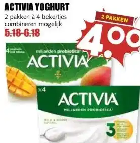 MCD Supermarkt ACTIVIA YOGHURT aanbieding