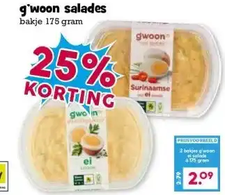 Boon`s Markt g'woon salades aanbieding
