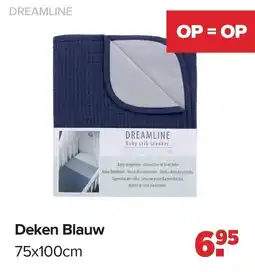 Baby-Dump Deken Blauw aanbieding
