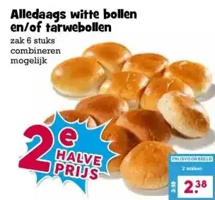 Boon`s Markt Alledaags witte bollen en/of tarwebollen aanbieding