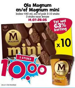 Boon`s Markt Ola Magnum en/of Magnum mini aanbieding
