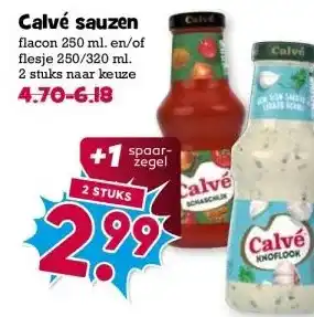 Boon`s Markt Calvé sauzen aanbieding