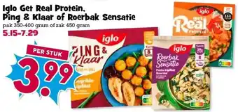 Boon`s Markt Iglo Get Real Protein, Ping & Klaar of Roerbak Sensatie aanbieding