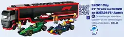 Bol.com LEGO City F1 Truck met RB20 en AMR24 F1 Auto's aanbieding