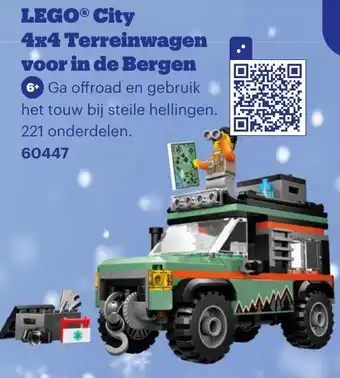 Bol.com LEGO City 4x4 Terreinwagen voor in de Bergen aanbieding
