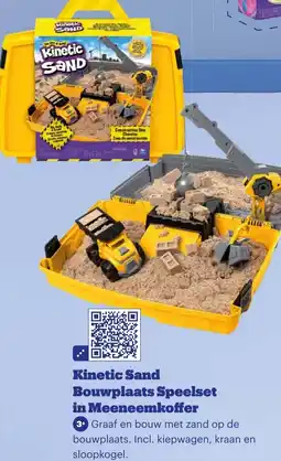 Bol.com Kinetic Sand Bouwplaats Speelset in Meeneemkoffer aanbieding