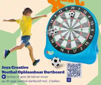 Bol.com Joya Creative Voetbal Opblaasbaar Dartboard aanbieding