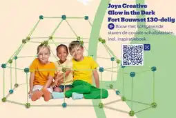 Bol.com Joya Creative Glow in the Dark Fort Bouwset 130-delig aanbieding