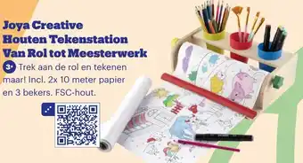 Bol.com Joya Creative Houten Tekenstation Van Rol tot Meesterwerk aanbieding