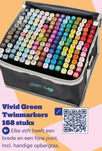 Bol.com Vivid Green Twinmarkers 168 stuks aanbieding