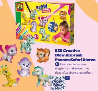 Bol.com SES Creative Blow Airbrush Pennen Safari Dieren aanbieding