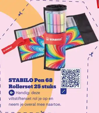 Bol.com STABILO Pen 68 Rollerset 25 stuks aanbieding