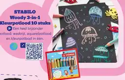 Bol.com STABILO Woody 3-in-1 Kleurpotlood 10 stuks aanbieding