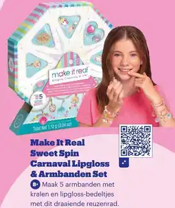 Bol.com Make It Real Sweet Spin Carnaval Lipgloss & Armbanden Set aanbieding