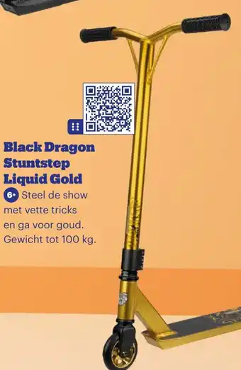Bol.com Black Dragon Stuntstep Liquid Gold aanbieding