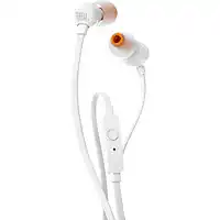 Amazon JBL T110 in-ear hoofdtelefoon met besturing en microfoon wit aanbieding