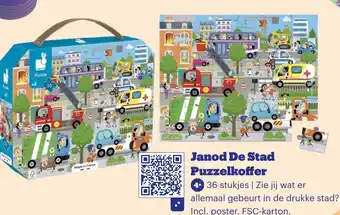 Bol.com Janod De Stad Puzzelkoffer aanbieding
