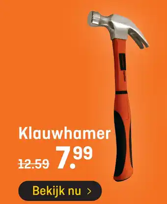 Hubo Klauwhamer aanbieding