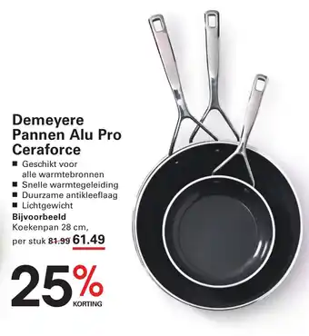 Sligro Demeyere Pannen Alu Pro Ceraforce aanbieding