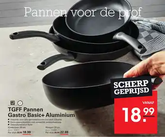 Sligro TGFF Pannen Gastro Basic+ Aluminium aanbieding