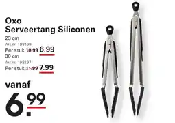 Sligro Охо Serveertang Siliconen aanbieding