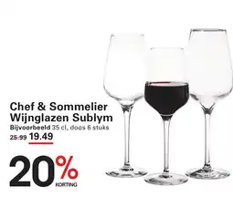 Sligro Chef & Sommelier Wijnglazen Sublym aanbieding