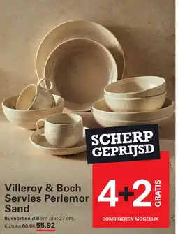 Sligro Villeroy & Boch Servies Perlemor Sand aanbieding