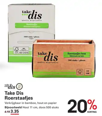 Sligro Take Dis Roerstaafjes aanbieding