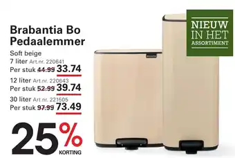 Sligro Brabantia Bo Pedaalemmer aanbieding