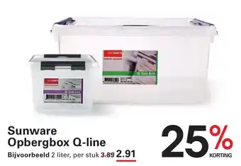 Sligro Sunware Opbergbox Q-line aanbieding