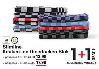 Sligro Slimline Keuken en theedoeken Blok aanbieding