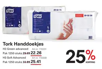 Sligro Tork Handdoekjes aanbieding