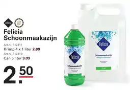 Sligro Felicia Schoonmaakazijn aanbieding