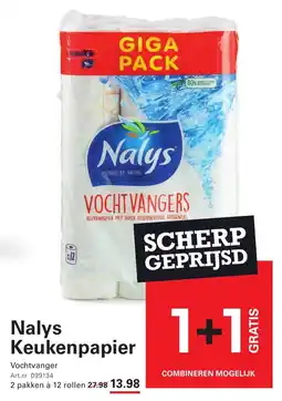 Sligro Nalys Keukenpapier Vochtvanger aanbieding