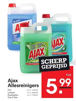 Sligro Ajax Allesreinigers aanbieding